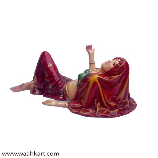 Beautiful Rajasthani Lady Center Table (Without glass)