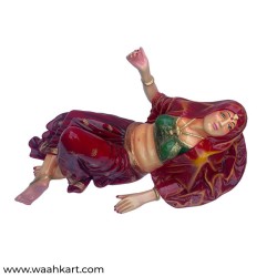 Beautiful Rajasthani Lady Center Table (Without glass)