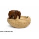 Brown Elephant Pair Floating Pot / Urli