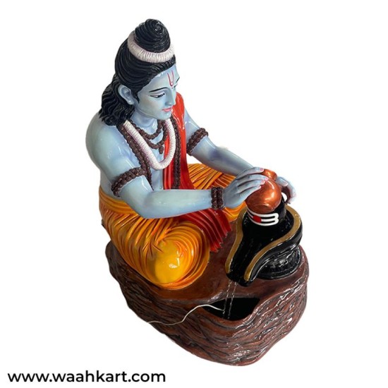 Ram Bhagwan With Shivling Abhishek Fountain