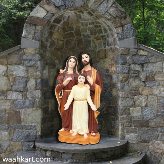 Fiber Holy Family Statue