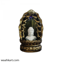 Attractive Buddha Head Statue With Waterfall And LED Light