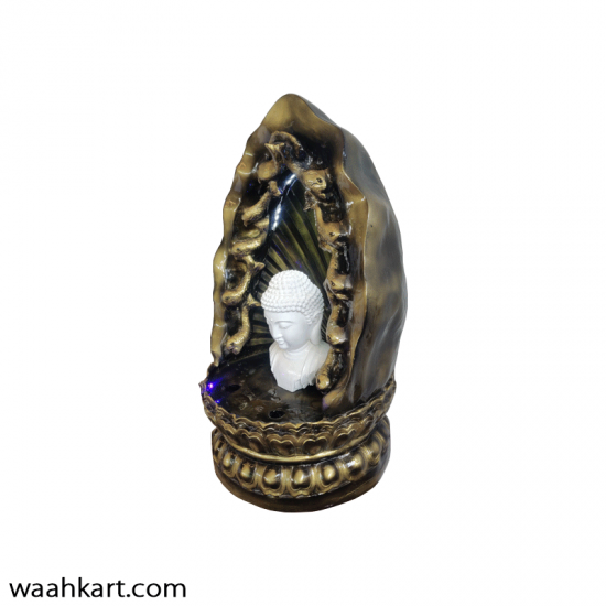 Attractive Buddha Head Statue With Waterfall And LED Light