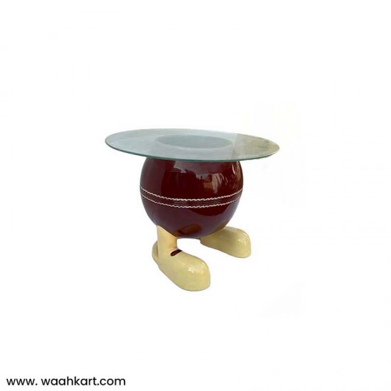 Cricket Ball Shaped Center Table (Without Glass)