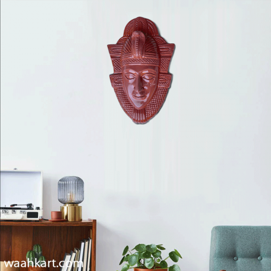 Egyptian Face Wall Hanging In Sand Color