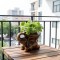 Brown Elephant Shaped Plant Pot