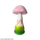FRP Mushroom Statue In Pink Shade