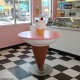 Ice Cream Shape Table In Pink Shade