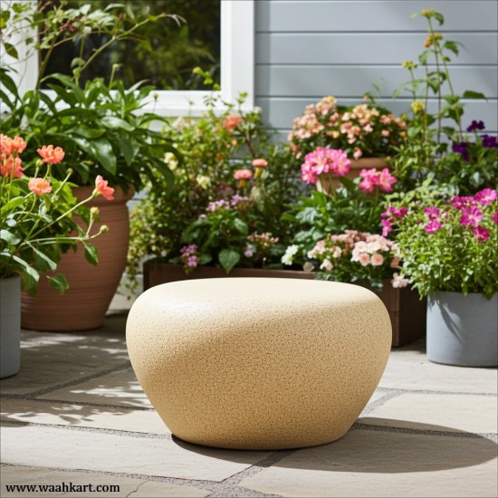 FRP Stone Look Golden Stool