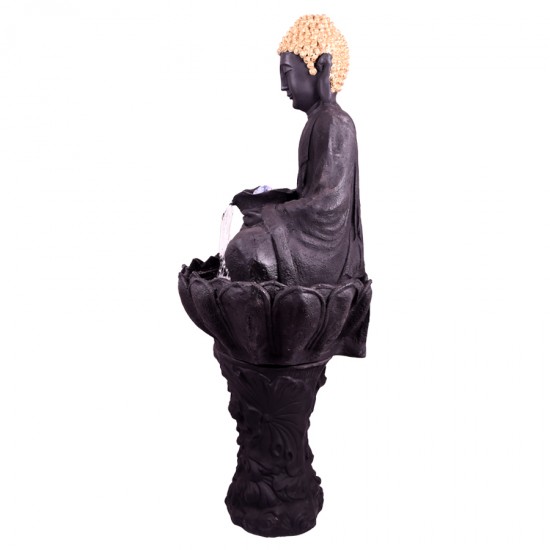 Buddha Statue With Lotus Base- Fountain