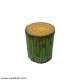 Fiber Bamboo Log Stool