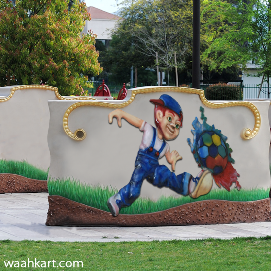 Colourfull Playing Boy Mural