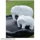 Elephant Pair Floating Pot/Urli