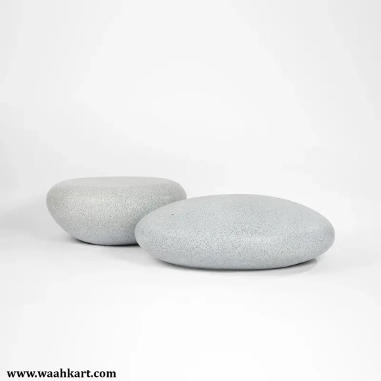 Fiber Bedrock Set Pair (Stone look FRP Stool)