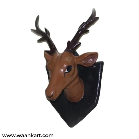 Fiber Deer Face Wall Mount