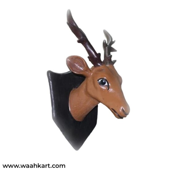 Fiber Deer Face Wall Mount