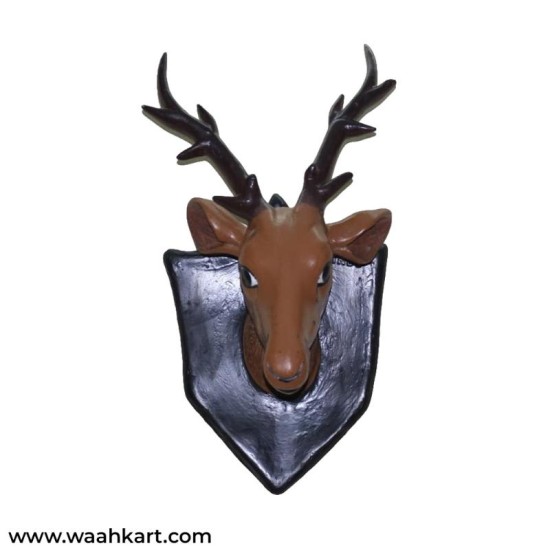Fiber Deer Face Wall Mount