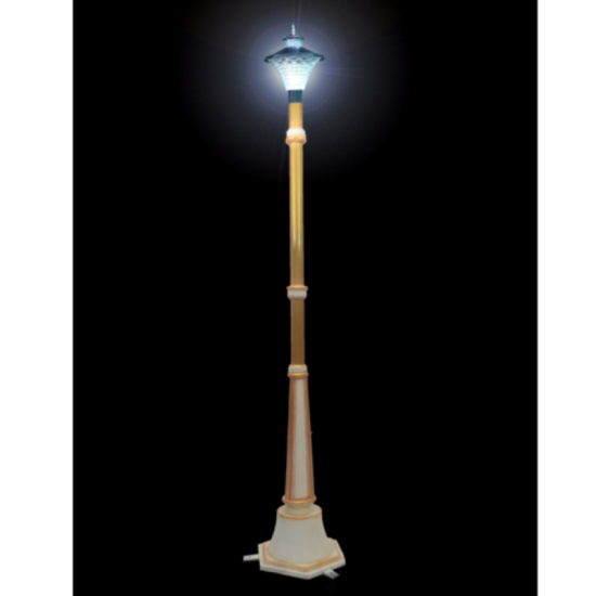 FRP Cream Floor Standing Lamp Post