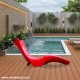 FRP Red Lawn Chair - For Swimming Pools