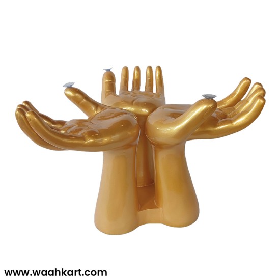 Golden Hands Center Table (Without Glass)