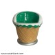 Ice Cream Cone Shape Chair - In Green