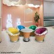 Ice Cream Shape - Set Of 1 Table And 4 Colourful Chairs