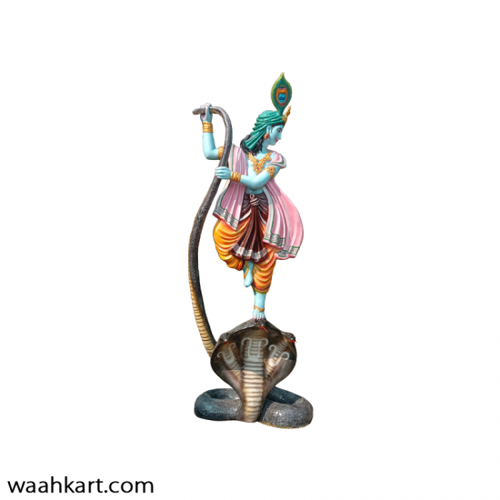 Shri Krishna On Sheshnaag Statue