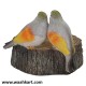 Love Birds on Tree Trunk Bowl Showpiece/Bird Feeder