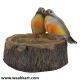 Love Birds on Tree Trunk Bowl Showpiece/Bird Feeder