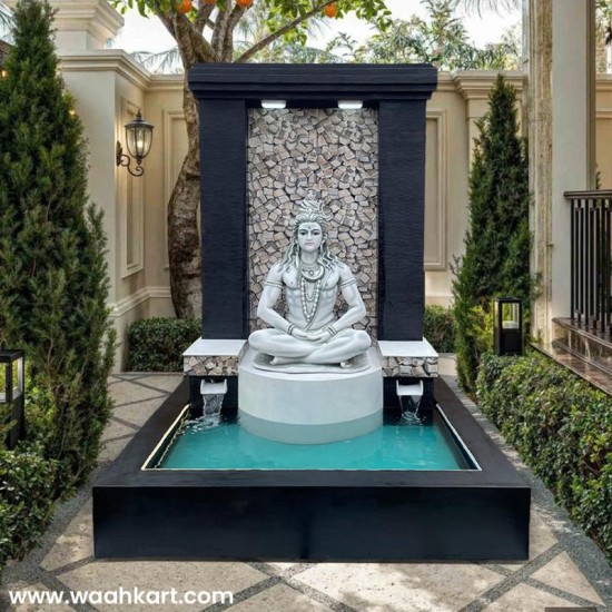 Mahadev Statue With Fountain And Led Lights
