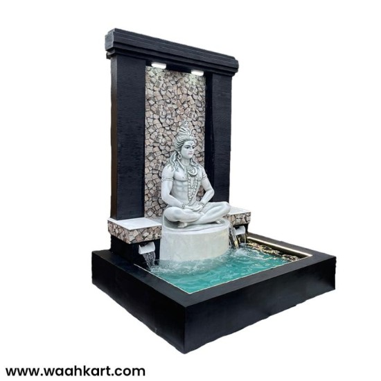 Mahadev Statue With Fountain And Led Lights