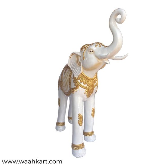 Marble Look Welcome Elephant 