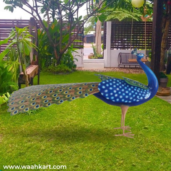 Pleasant Statue Of Peacock