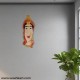 Rajasthani Female Face Orange Wall Hanging
