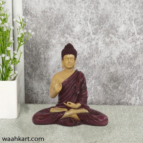Gautam Buddha Sitting Statue - Purple Shade 