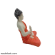 Gautam Buddha Sitting Statue - Orange Shade