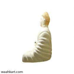 Buddha Sitting Posture- White Colour 