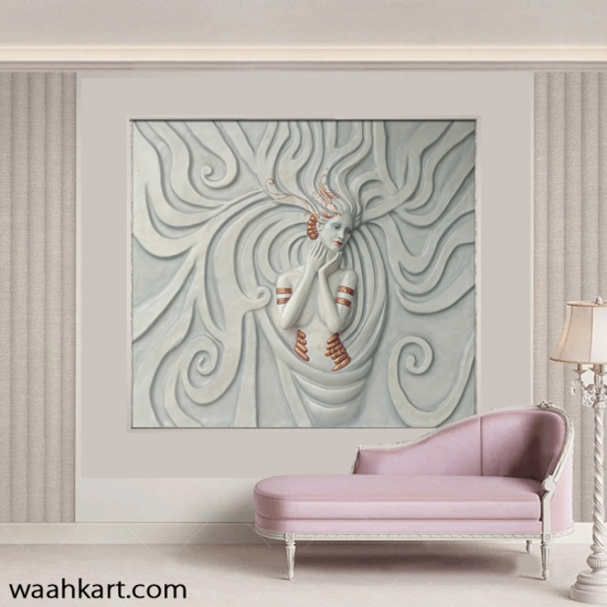 Abstract Lady Mural