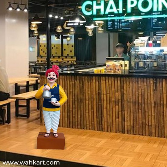 Tea Pouring Fountain Statue