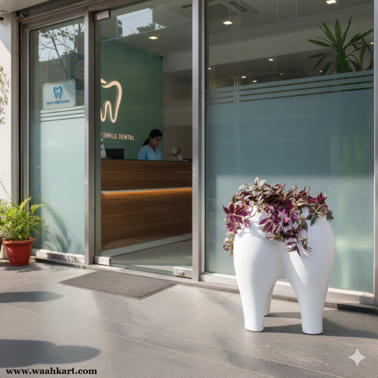 Uniquely Designed Teeth Plant Holder