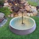 White And Blue Tub Fountain With LED Lights