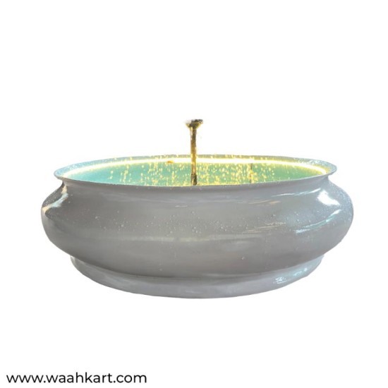 White And Blue Tub Fountain With LED Lights