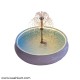White And Blue Tub Fountain With LED Lights
