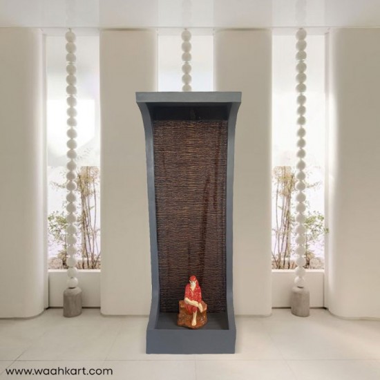 Mesmerising Tall Waterfall With Sai Baba Showpiece