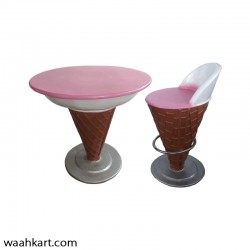 Ice Cream Shape 1Table or 1Chair - In Pink Shade