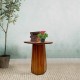 Modern Side Table Unique Geometric Shape Plywood Furniture