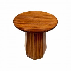 Modern Side Table Unique Geometric Shape Plywood Furniture