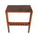 Designer Wooden Brown Plywood Side Table with Magazine Stand