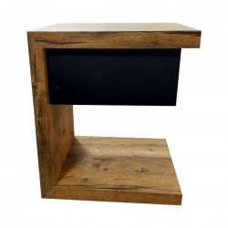 Modern Bed Side Table with Drawer Nordic Style Furniture Plywood