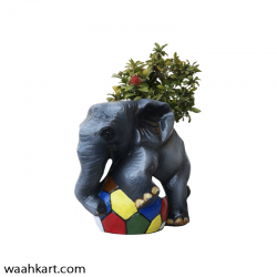 Elephant Playing With Ball Plant Pot